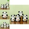 Colorful Floral Plush Panda Keychain Doll 12cm Perfect For Couples And Cute Accessories