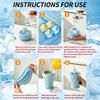 Foldable Silicone Ice Cup with Straw, Creative Ice Ball Maker Mold for Outdoor & Travel Use