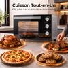 Mini Oven, 36 L, 1500 W, Rotisserie, Convection, Fan-Assisted, 60-Min Timer, Silver