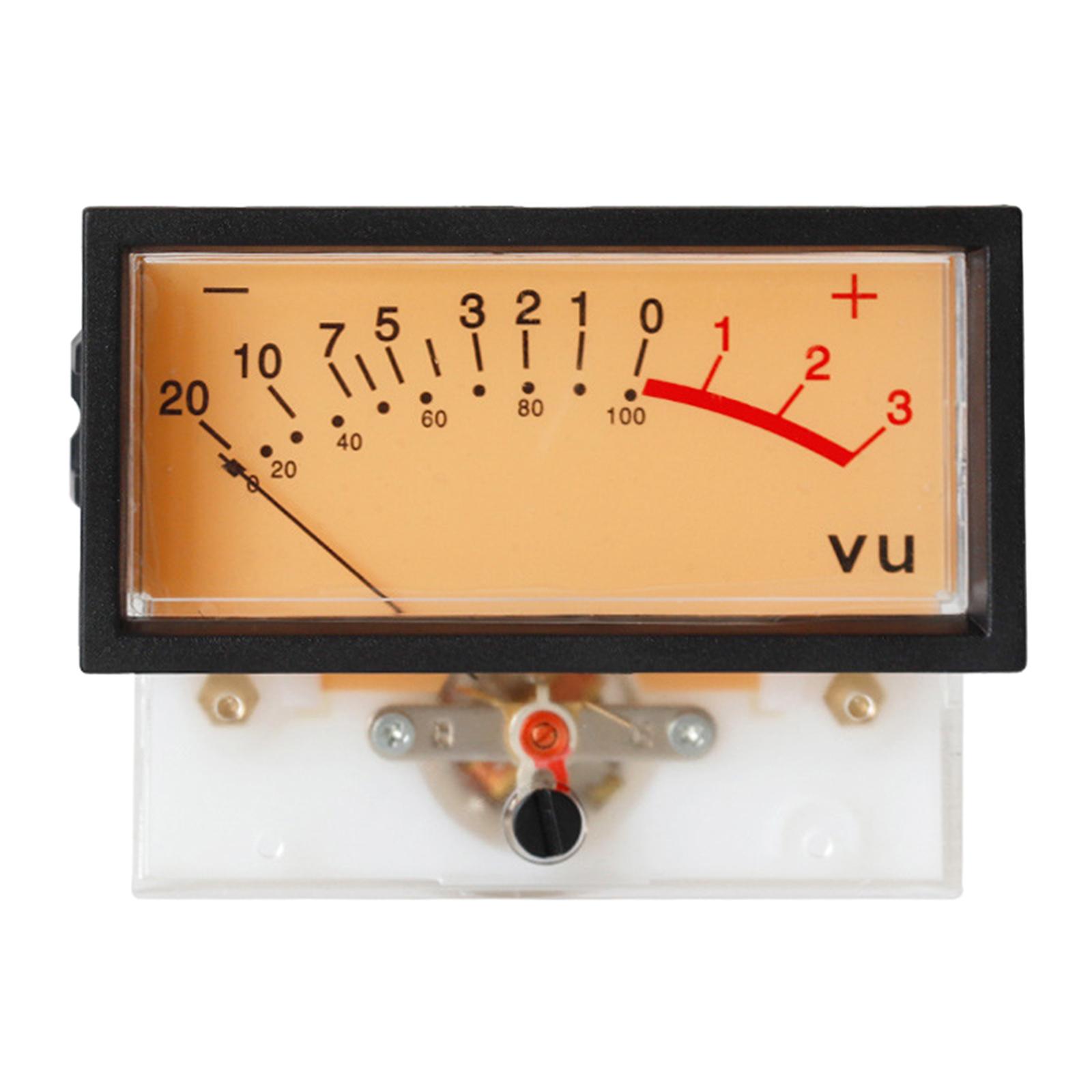 

High-precision VU-Ammeter Meter Power Discharge Flat Meter Mixer-Power Meter with Backlight-Audio Device Bike Accessory