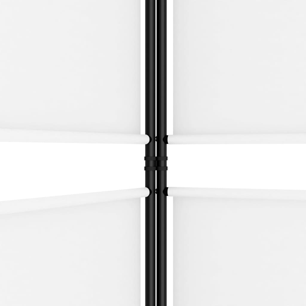 Vidaxl 3-Panel Room Divider, White, 150X220 Cm, Fabric