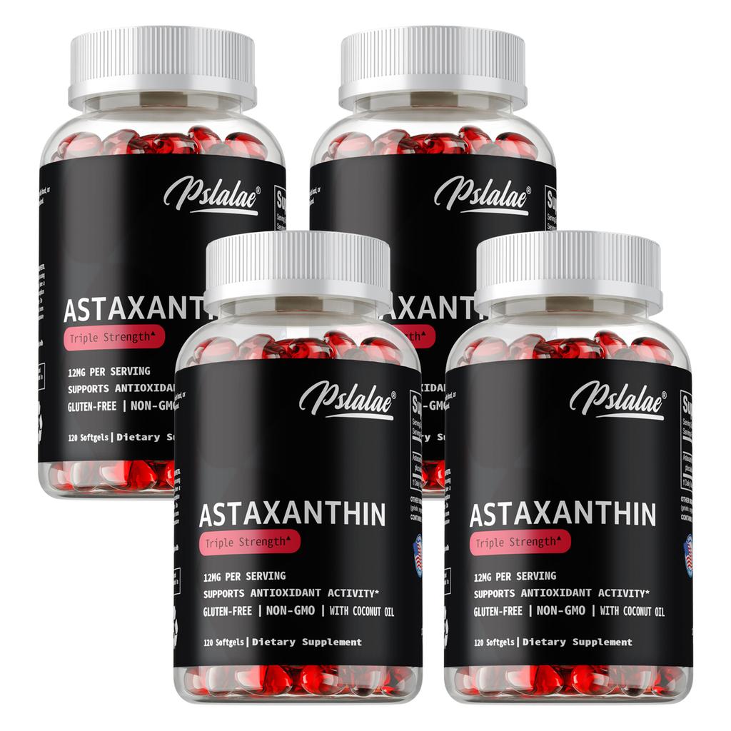 Pslalae Astaxanthin Triple Strength 12mg 120 Softgels - Antioxidant Support, Daily Wellness, Non-GMO