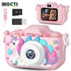 Super Cute Children Camera Kids Educational Toy Children Baby Birthday Digital Camera 1080P Video Camera With Free Gift For Girl