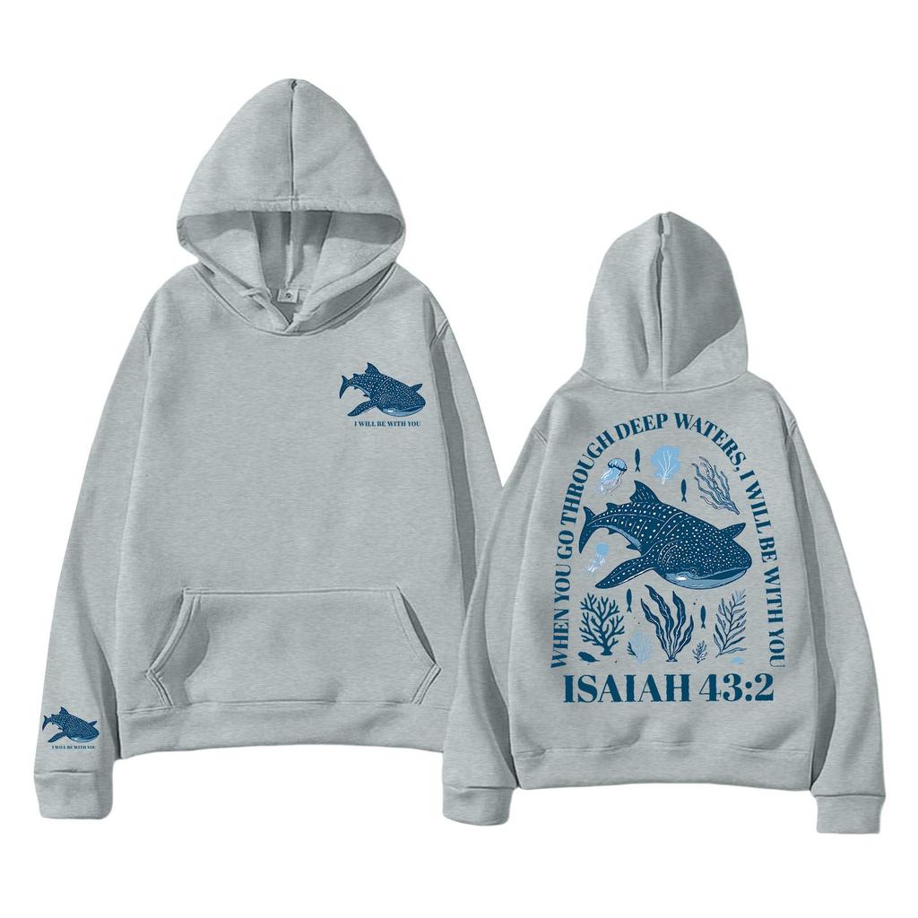 Unisex Lightweight Long-Sleeved Pullover Hoodie With Pockets And Print