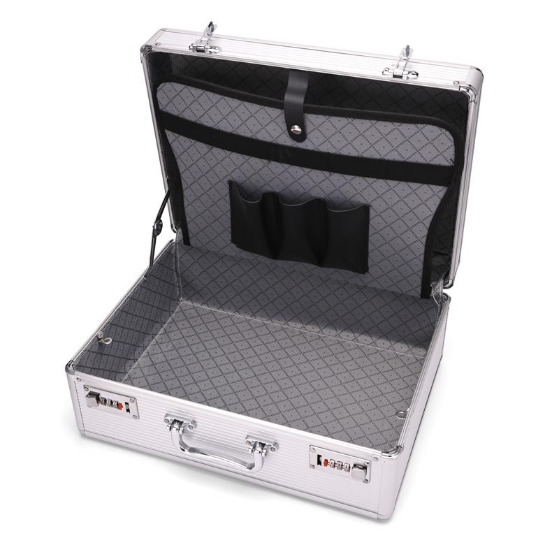 Barber Large Capacity Hair Styling Tools Storage Suitcase Makeup Organizer Shockproof Metal with Lock Suitcase Salon Tools Boxes