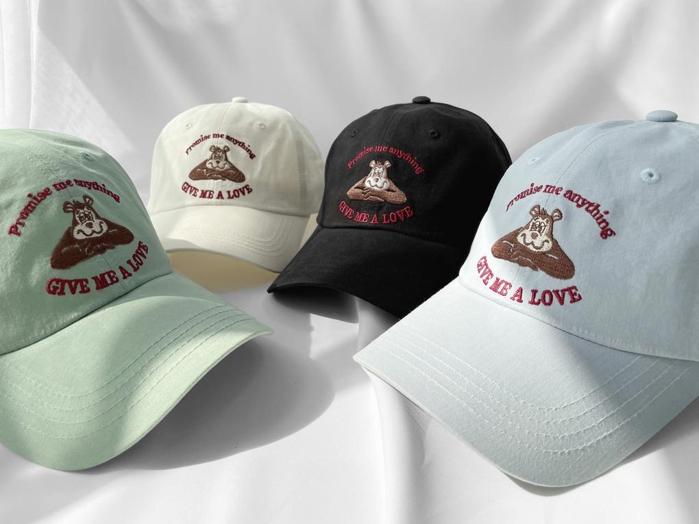 Women's Unisex Bear Animal Ball Cap Hat Basic Cap
