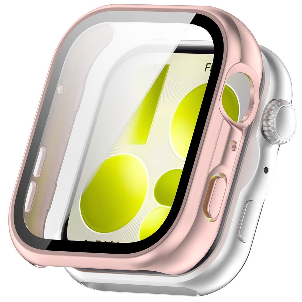 Glas+Hülle für Huawei Watch Fit 4/5 Pro Gehärtetes Glas Displayschutz & Harter PC Schutz Stoßfänger für Huawei Fit4/5 Zubehör