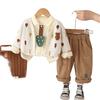 Kids Casual Long-Sleeve Set, Comfortable Daily Wear Outfits