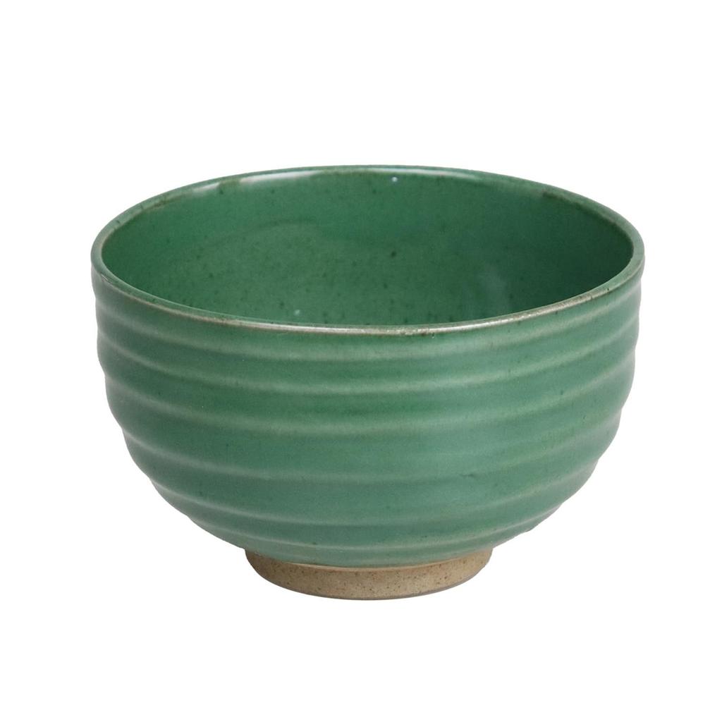 Yuuki Roman Matcha Bowl, Green, Round, Made in Japan [Arita Ware]