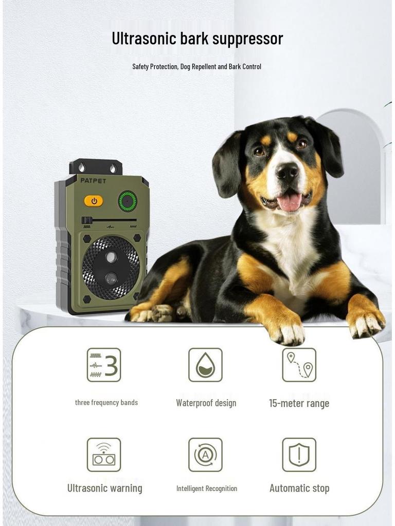 Anti-Barking Ultrasonic Dog Trainer and Repellent