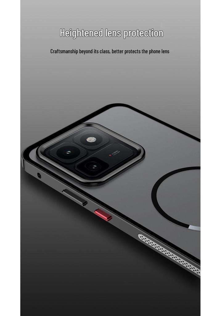 Vivo iQOO 15T Magnetic Two-in-One Aluminum Alloy Phone Case with Metal Snap Button
