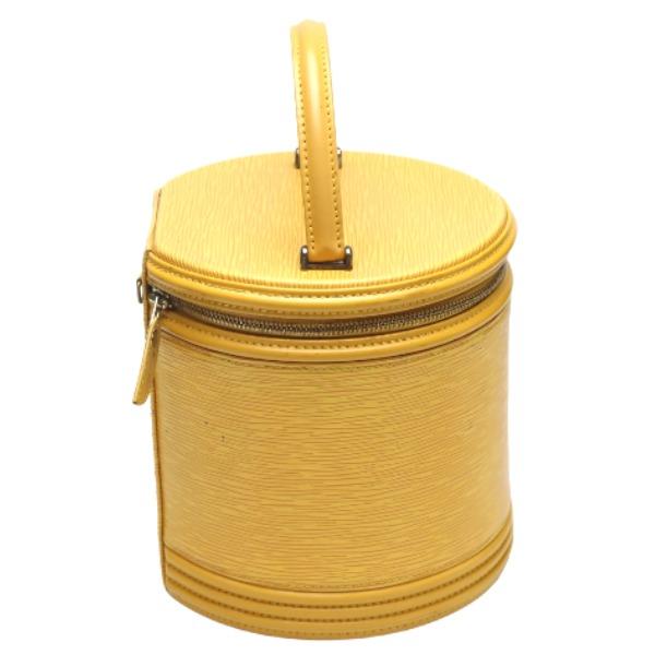 LOUIS VUITTON Epi Cannes M48039 Hand bag vanity bag Leather Tassiri Yellow Used