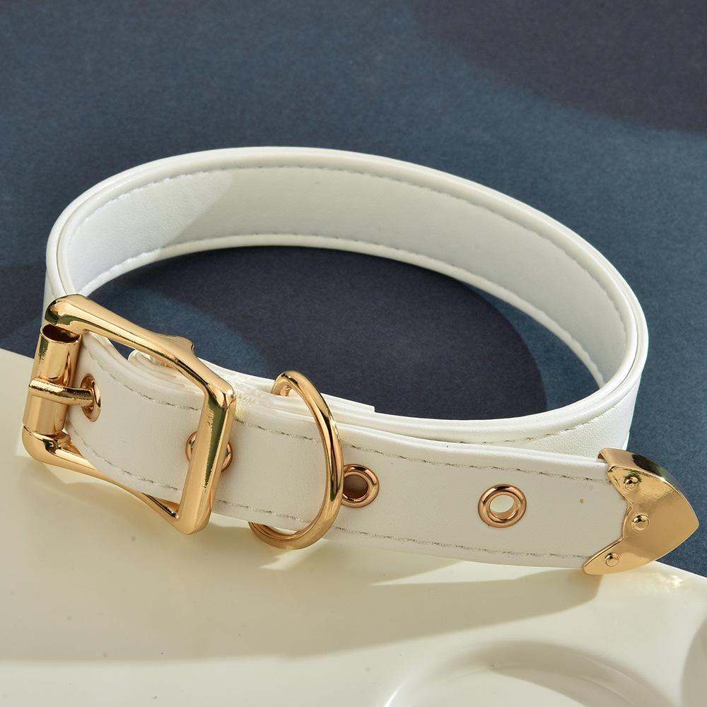 Choker Collar Women S Neckband Bell Collar Love Punk Subculture Leather Necklace белый
