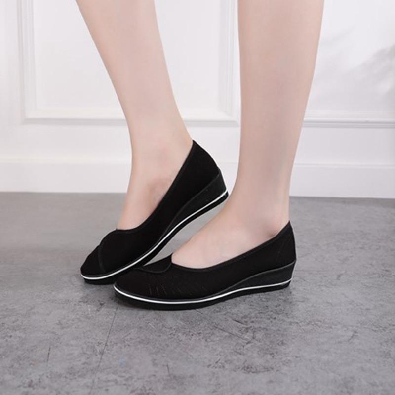 Casual Breathable Women's Single White Work Shoes Hospital Nurse Sneakers Flats