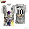 2026 Summer Dragon Ball Retro Fitness T-shirt Men's Oversized 3D Printed Short-sleeved Family Unisex Children's
