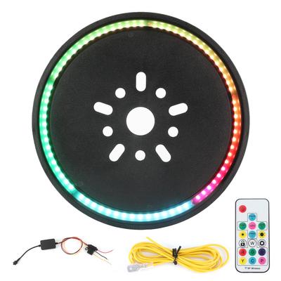 Feu de freinage RGB 3ème feu de roue de secours avec télécommande sans fil RF Compatible pour Jeep Wrangler JK JKU JL YJ TJ LJ
