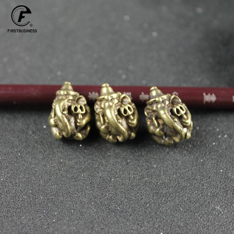 MINI Lord Ganesha Buddhas Statue Elephant God Sculptures Ganesh Figurines Pure Copper Home Garden Buddha Decoration Model Gift