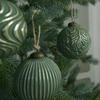 Rustic Christmas Ball Ornaments 12PCS Set with Hanging Loops Vintage Style for Tree Decoration Polypropylene Material