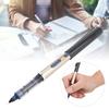 12Pcs Rollerball Pen ABS Plastic Shell Straight Liquid 0.5mm Needle Type Office Stationery(Needle