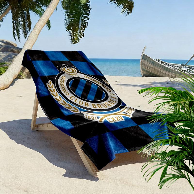 -Club Brugge KV Print Beach Towel, Large Soft Quick Dry Towel for Beach Camping Swimming