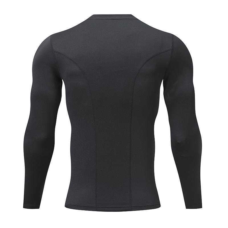 2024 Spring/Autumn Men's Long Sleeve Quick Dry Compression Sports T-Shirt