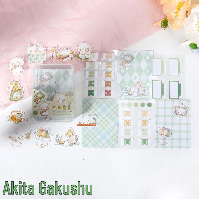 

Милі Мультяшні Стікери-Нотатки, Наліпки для Щоденника та Індексні Вкладки для DIY - Свіжий Стиль Студентські Етикетки для Канцелярії