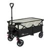 MOON LENCE Carry Folding Carry Ultra Large Capacity Load Capacity Sports Convergence Gray Black [With Brake] Wagon, Cart, Compact, 135L, 130kg,