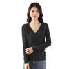 2025 Autumn/Winter Women's Slim-Fit V-Neck Wool Sweater: Versatile, Flattering Fashion Top