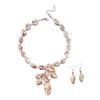 Bohemian Shell Conch Acrylic Tassel Necklace Earrings Set for Women Dainty Starfish Shell Vacation Beach Fashion Jewelry Gift