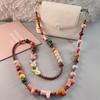 Phone Lanyard Crossbody Shoulder Neck Strap Boot-Shaped Bead Chain with Tether Tab,Folded Length: 63.5cm