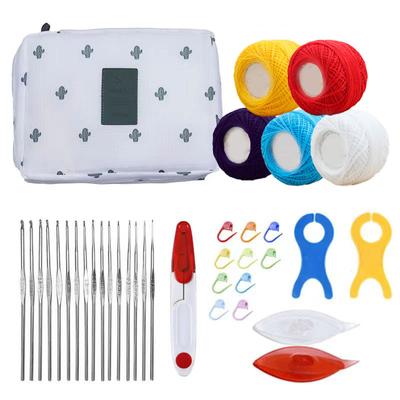Crochet Hook Set Soft Grip Handles Crochet Needle Accessories Crochet Kit Case Ergonomic Beginners Crochet Lover