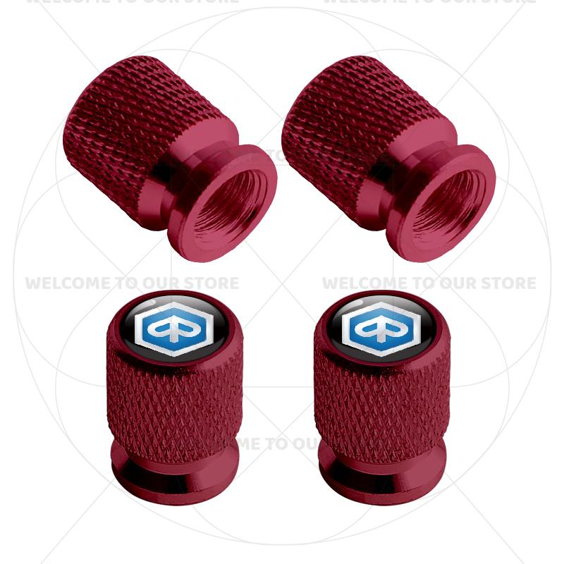 For Piaggio Emblem Vespa 250 300 MP3 Sprint Primavera 150 4Pcs Aluminum Motorcycle Tire Valve Caps Wheel Stem Air Dust Covers