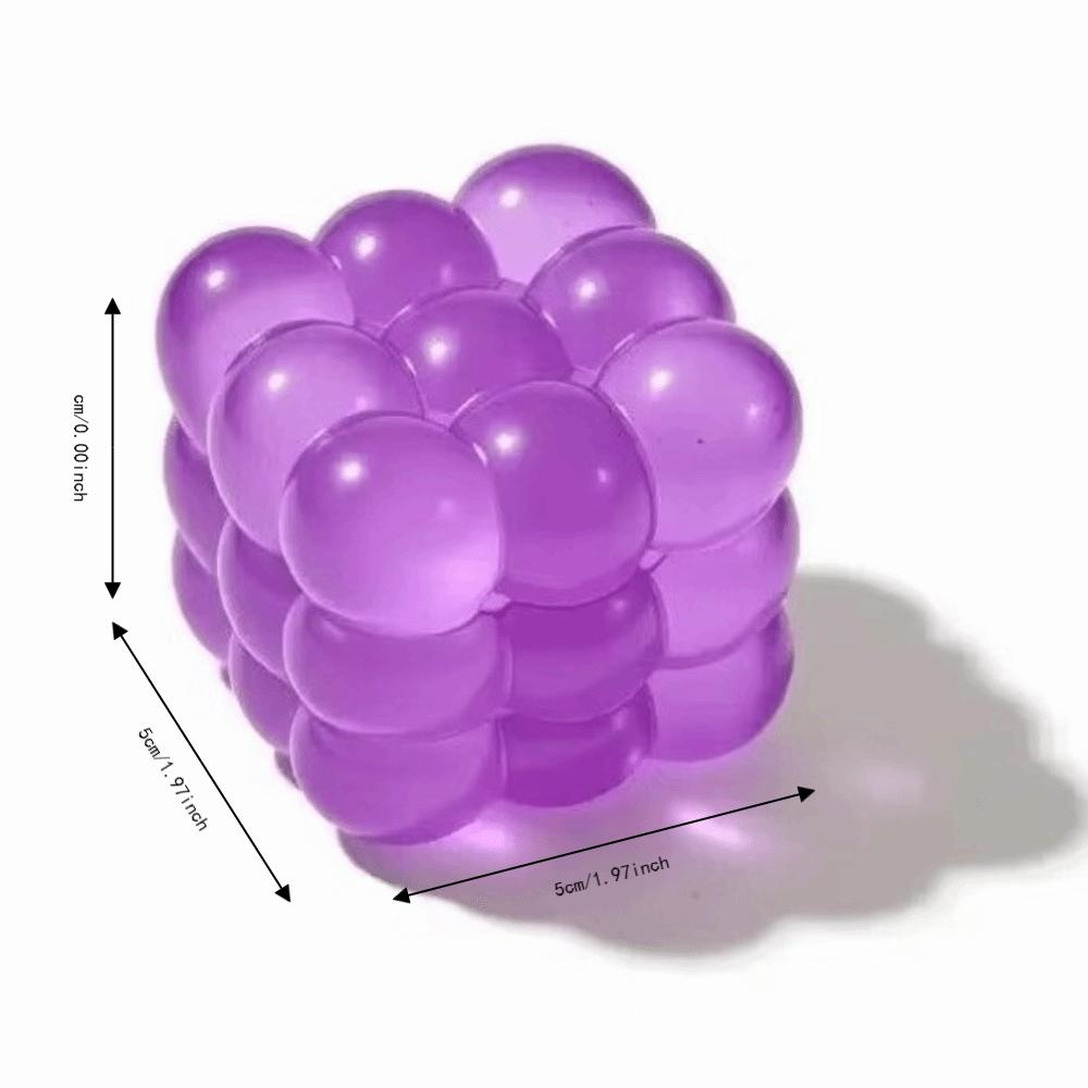 Gele Würfel Squishy Spielzeug Langsam Rückprallender Würfel Knetspielzeug Würfel Fidget Spielzeug für Erwachsene Kinder
