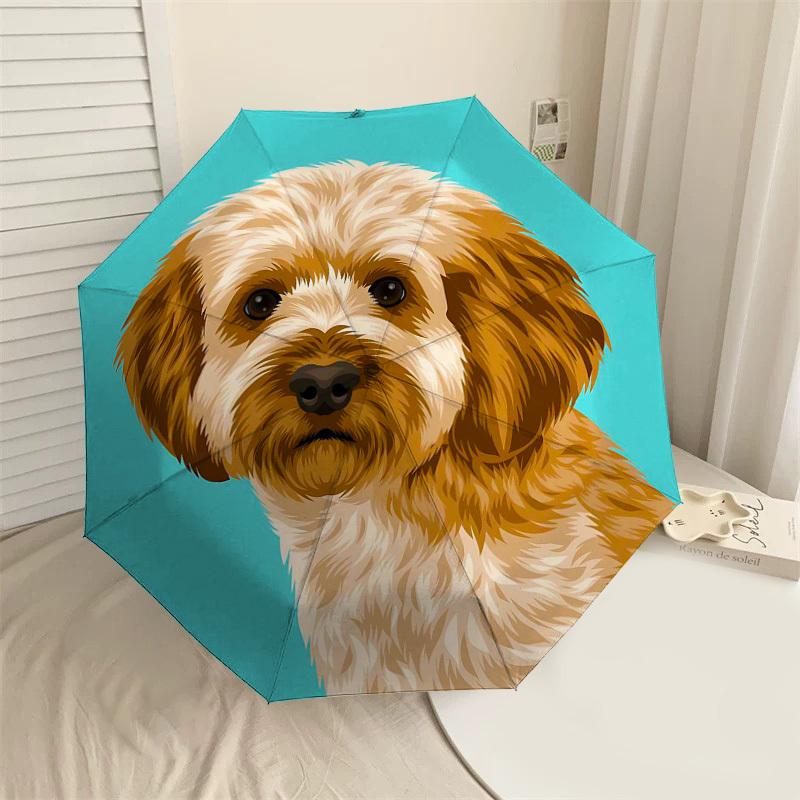 

1PC dog pet Umbrella-8-Rib Reinforced Portable Folding Travel Suitable for All Seasons Outdoor Daily Use-J318