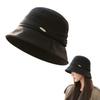Bucket Hat for Women Cotton Solid UV Thick Wide Adjustable Perfect for Everyday and Outings [Coollooda] - Stylish, Lightweight, Blend, Autumn/Winter,