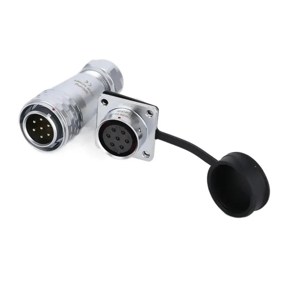 WEIPU SF20 SF2010/P SF2013/S Panel Seat IP67 Waterproof Automotive Circular Connector 2 3 4 5 6 7 8 9 12 15Pin Charger Adapter