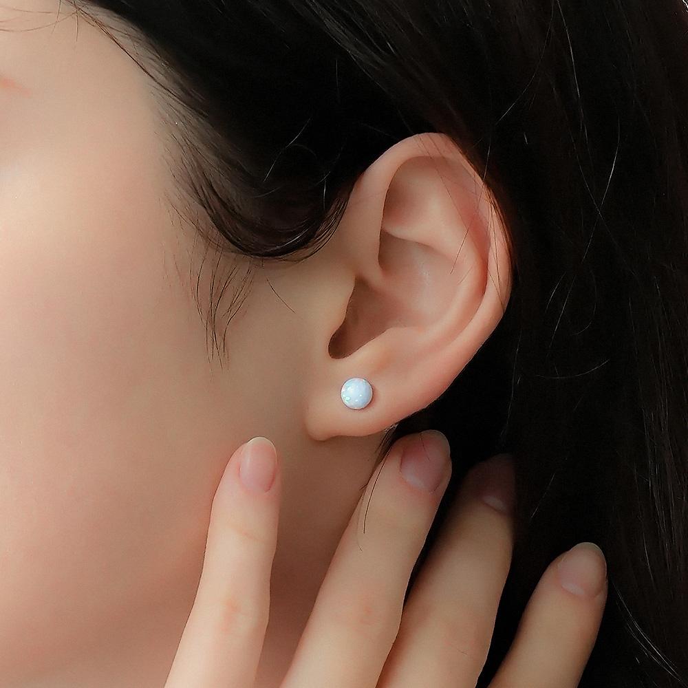 Opal Aurora Jewelry Ball Earrings