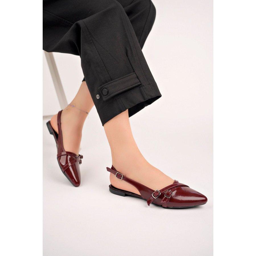 Women's Open Back Flat Shoes / Flat Sandals