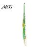 Artistic Crochet Hook Resin for Beginners, Crocheting Lovers, 2.0mm-8.0mm Ergonomic Gift Set with Long Floral Handle Blankets, Dolls, Shawls,