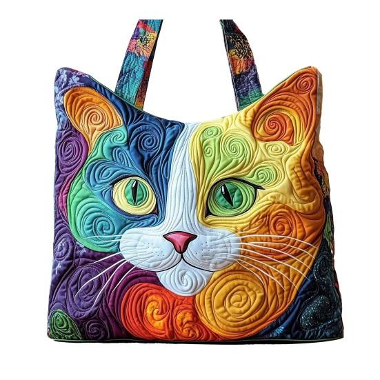 Quilted Vintage Handbag Women Tote Bag Shoulder Bag Machine Washable Floral Purse for Commuting Travel Grocery Shopping Beach