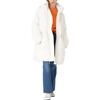 Levis Fw22 Piumino da Donna Monocolore con Cappuccio e Coulisse Giacca Bianco A3257-0001