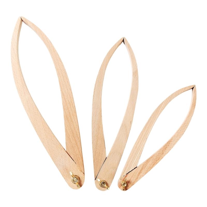 

3Pcs Wooden Pottery Calipers Ceramic Measuring Tool for Inner and Outer Diameter Measurement Ceramic Crafting Project 1