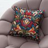Bohemian Vintage Floral Print Throw Pillow Covers Pattern Cushion Cover Suitable For Sofa Bedroom Car Pillow Cover