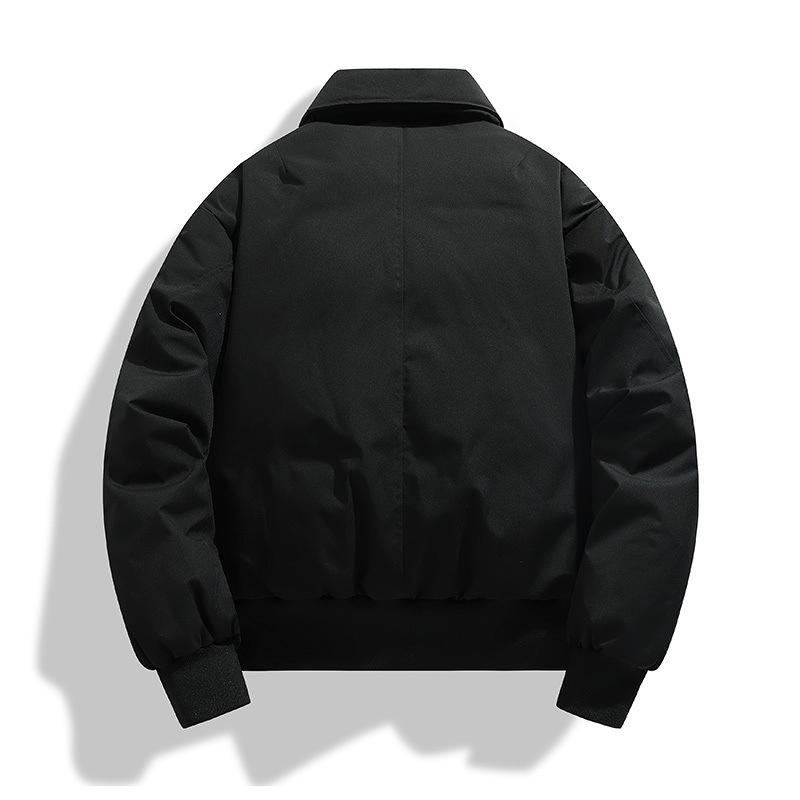 Baumwolljacke Herren und Damen gleich Winterverdickte Herren Baumwollkleidung Einfarbig Brotkleidung Jacke Mantel Herren Daunenjacke