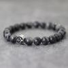 New Beaded Bracelet For Men 8mm Natural Tiger Eyes Obsidian Lava Stone Braclet Hematite Healing Braslet Stainless Steel Buckle