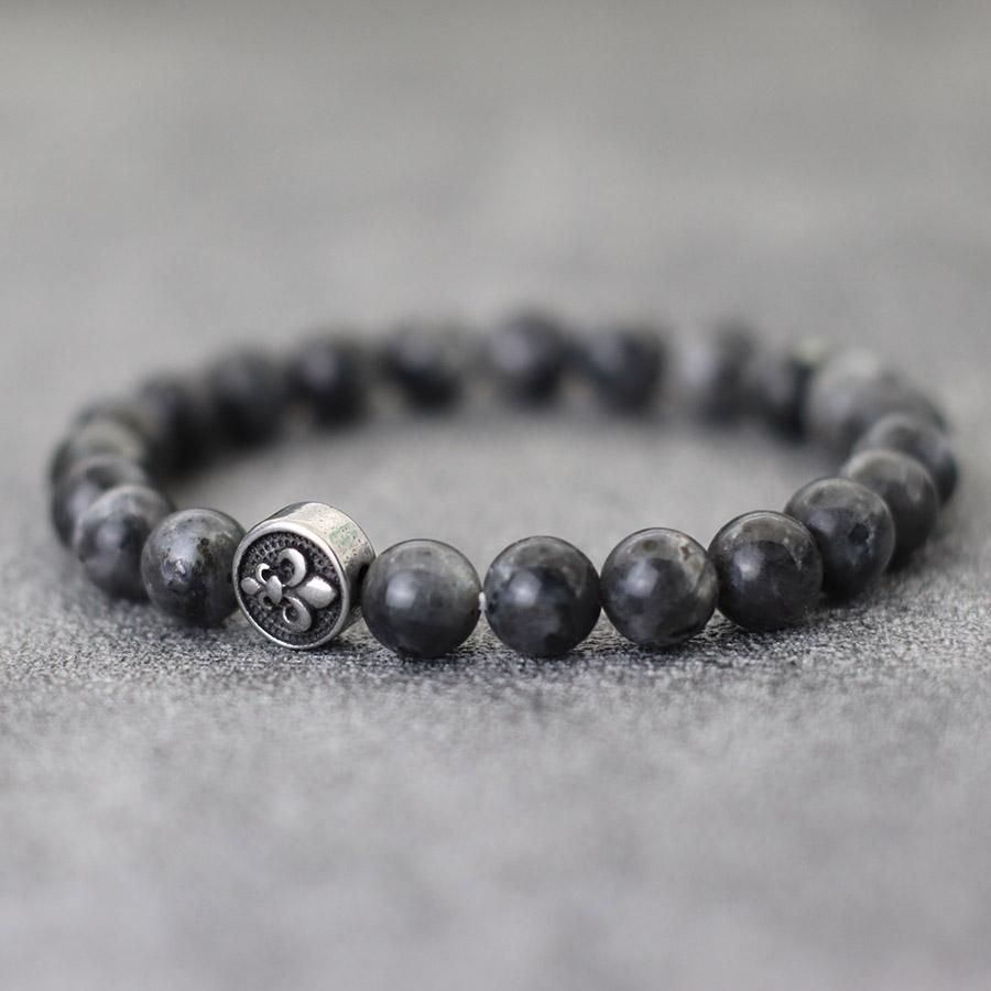 New Beaded Bracelet For Men 8mm Natural Tiger Eyes Obsidian Lava Stone Braclet Hematite Healing Braslet Stainless Steel Buckle