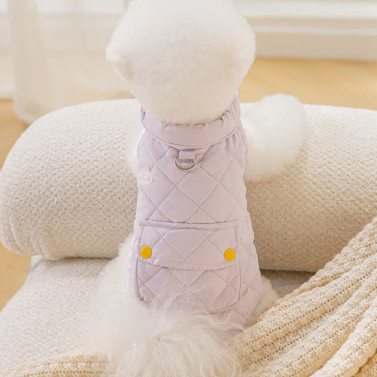 [KIMnyang_deng] Light Macaron Lightweight Padded vestCat Puppy Winter Clothes (XS-2XL)