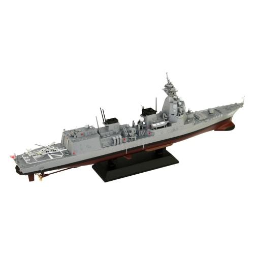 Pit Road 1/700 Skywave Series JMSDF DD-120 Shiranui Destroyer with Female JSDF Figure, Plastic Model J85F, Molded in Color