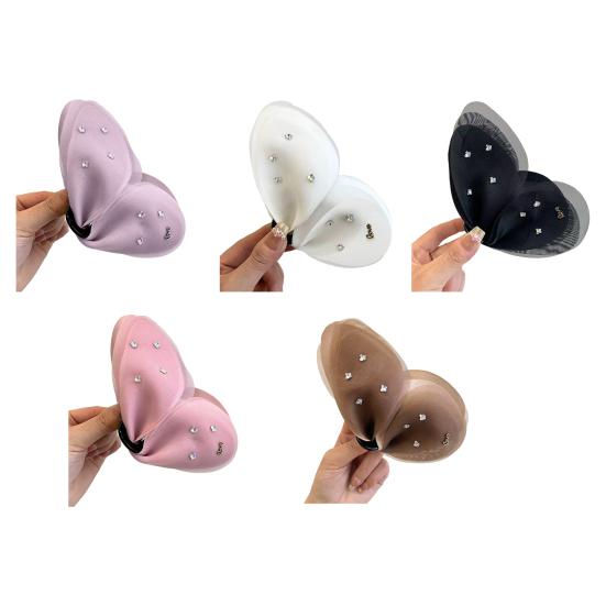 Women Hair Clip Bowknot Shape Mesh Yarn Summer Large Back Head Hair Claw Scalp-Protective Hair Accessory