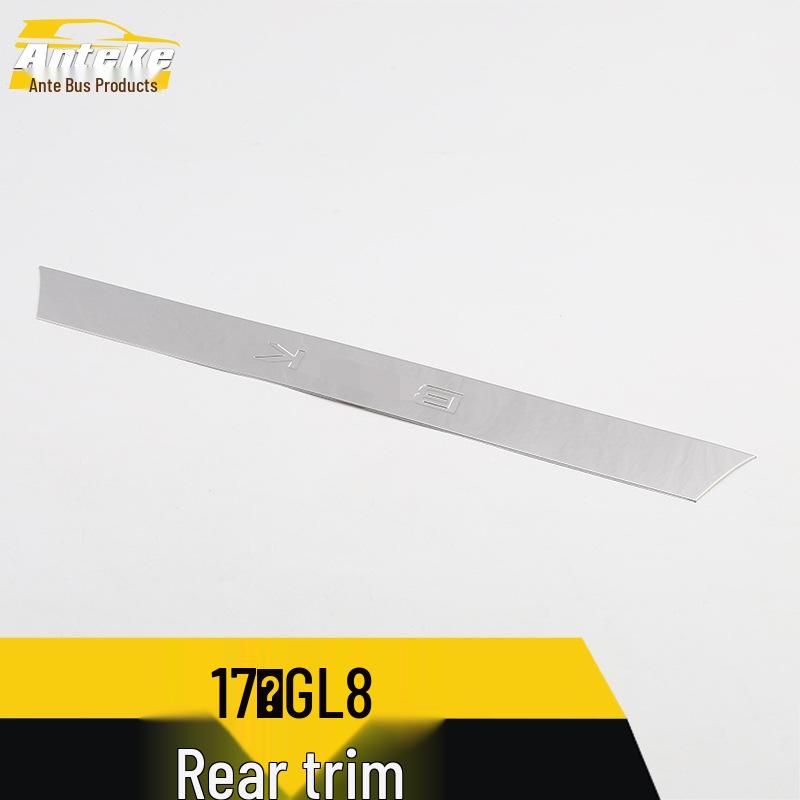 17 GL8 Rear Trim Bright Strip Anti-Scratch Bumper Sticker